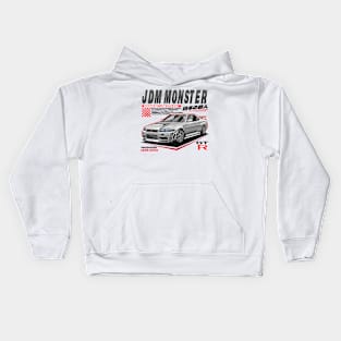 NISSAN SKYLINE GTR-R34 (WHITE) Kids Hoodie